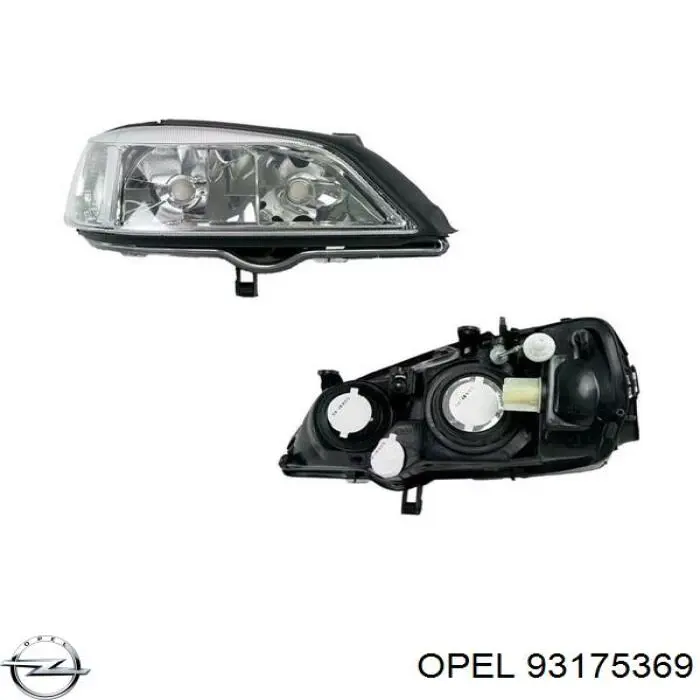 93175369 Opel faro derecho