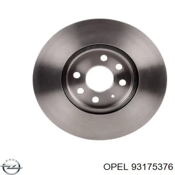 93175376 Opel freno de disco delantero