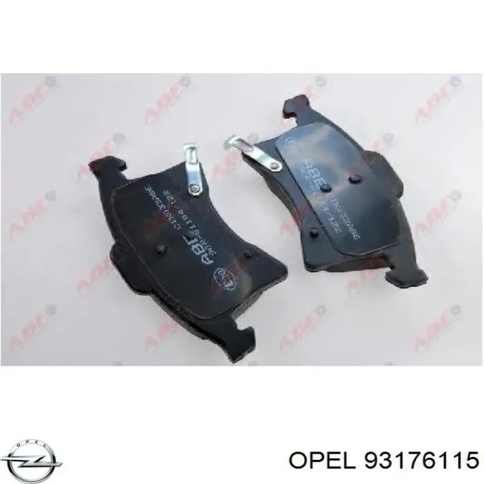 93176115 Opel pastillas de freno delanteras