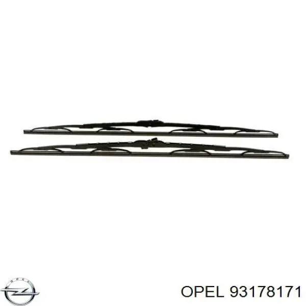 93178171 Opel juego de limpiaparabrisas de luna delantera, 2 piezas