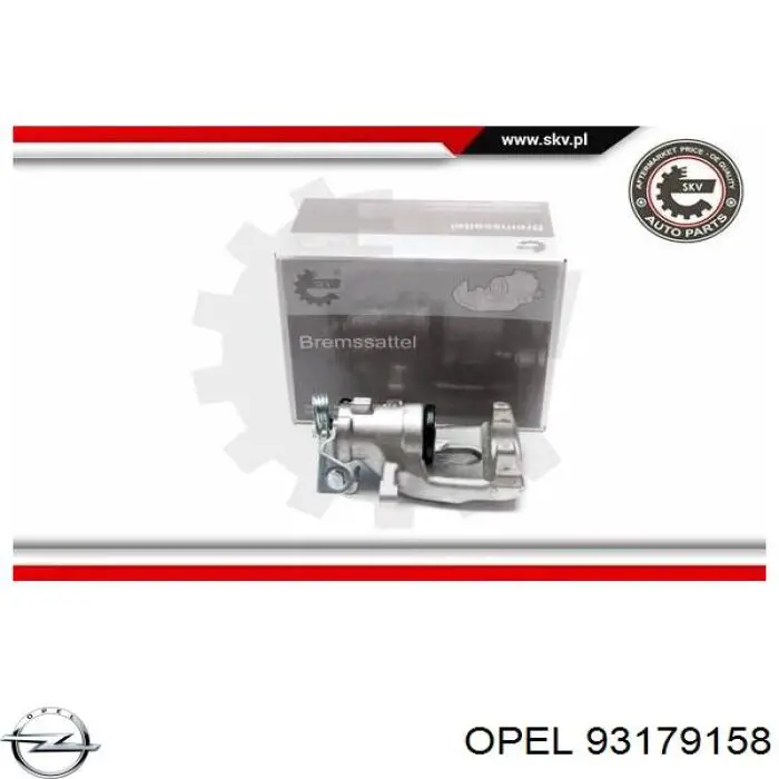 93179158 Opel pinza de freno trasera izquierda