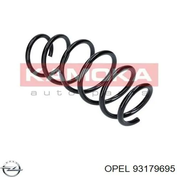 93179695 Opel muelle de suspensión eje delantero