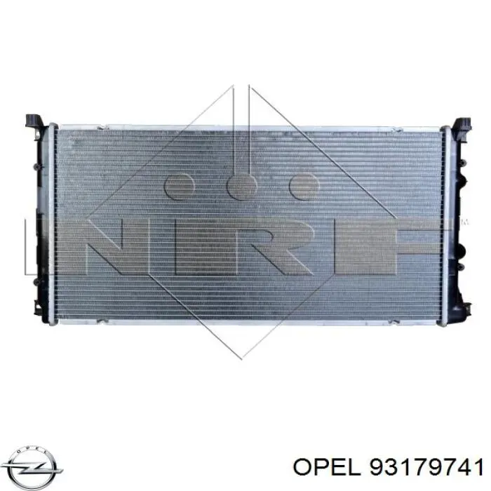 93179741 Opel radiador refrigeración del motor