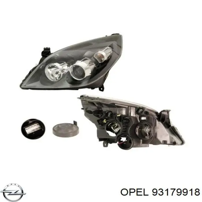 93179918 Opel faro izquierdo