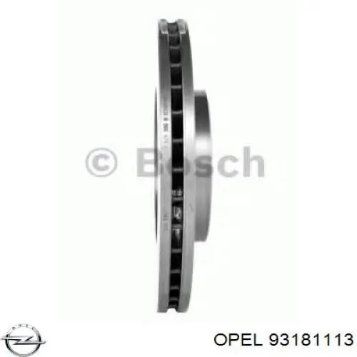 93181113 Opel freno de disco delantero