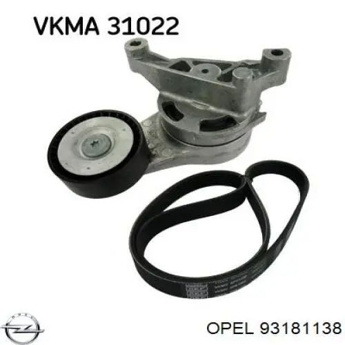 93181138 Opel correa trapezoidal