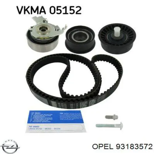 93183572 Opel kit correa de distribución