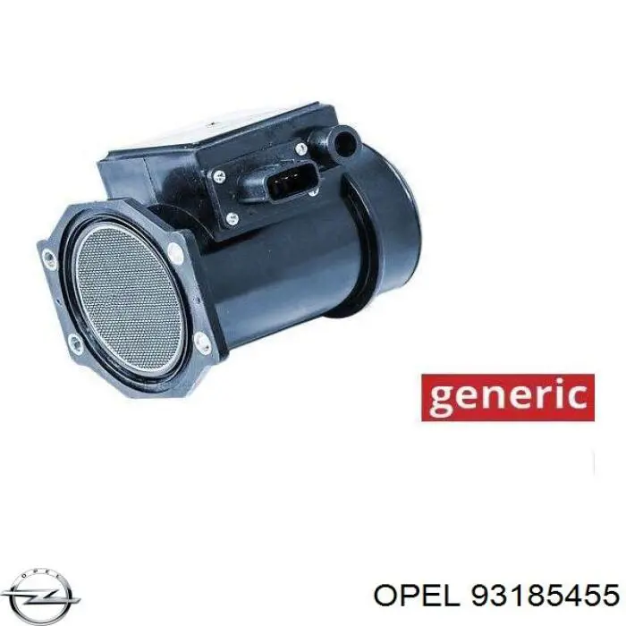 93185455 Opel sensor de flujo de aire/medidor de flujo (flujo de aire masibo)