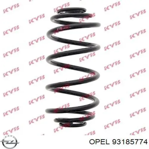 93185774 Opel muelle de suspensión eje trasero