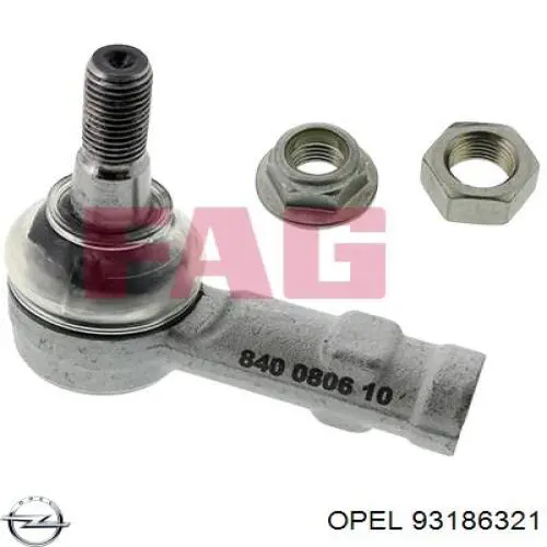 93186321 Opel rótula barra de acoplamiento exterior