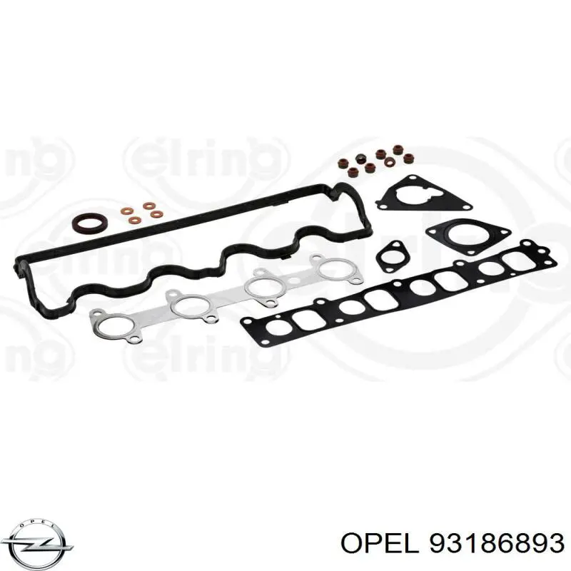 93186893 Opel juego de juntas de motor, completo, superior