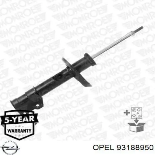 93188950 Opel amortiguador delantero izquierdo