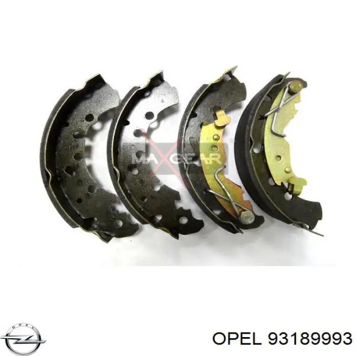 93189993 Opel zapatas de frenos de tambor traseras