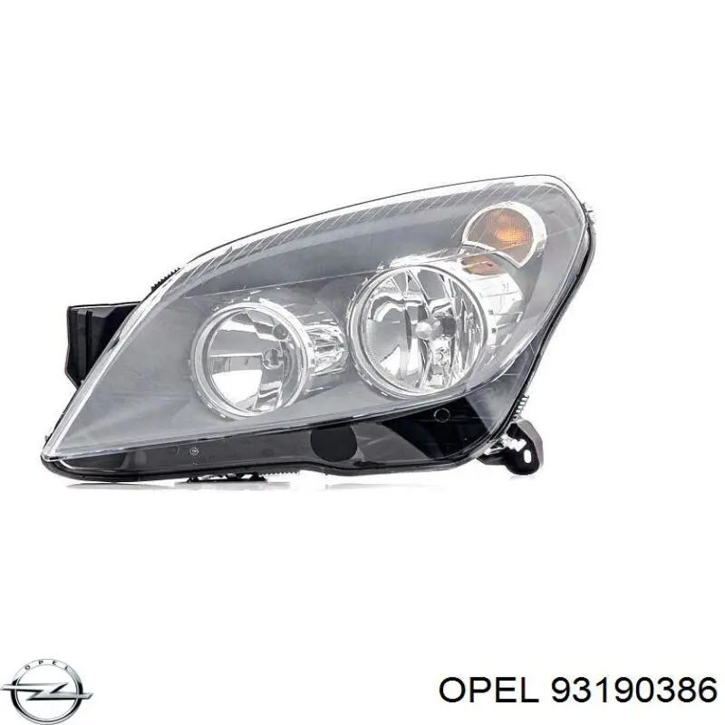 93190386 Opel faro izquierdo