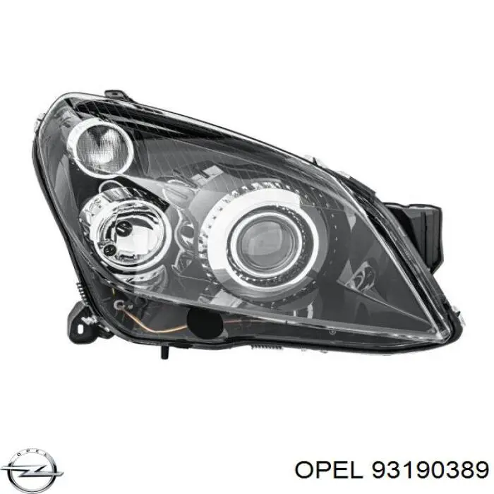 93190389 Opel faro derecho