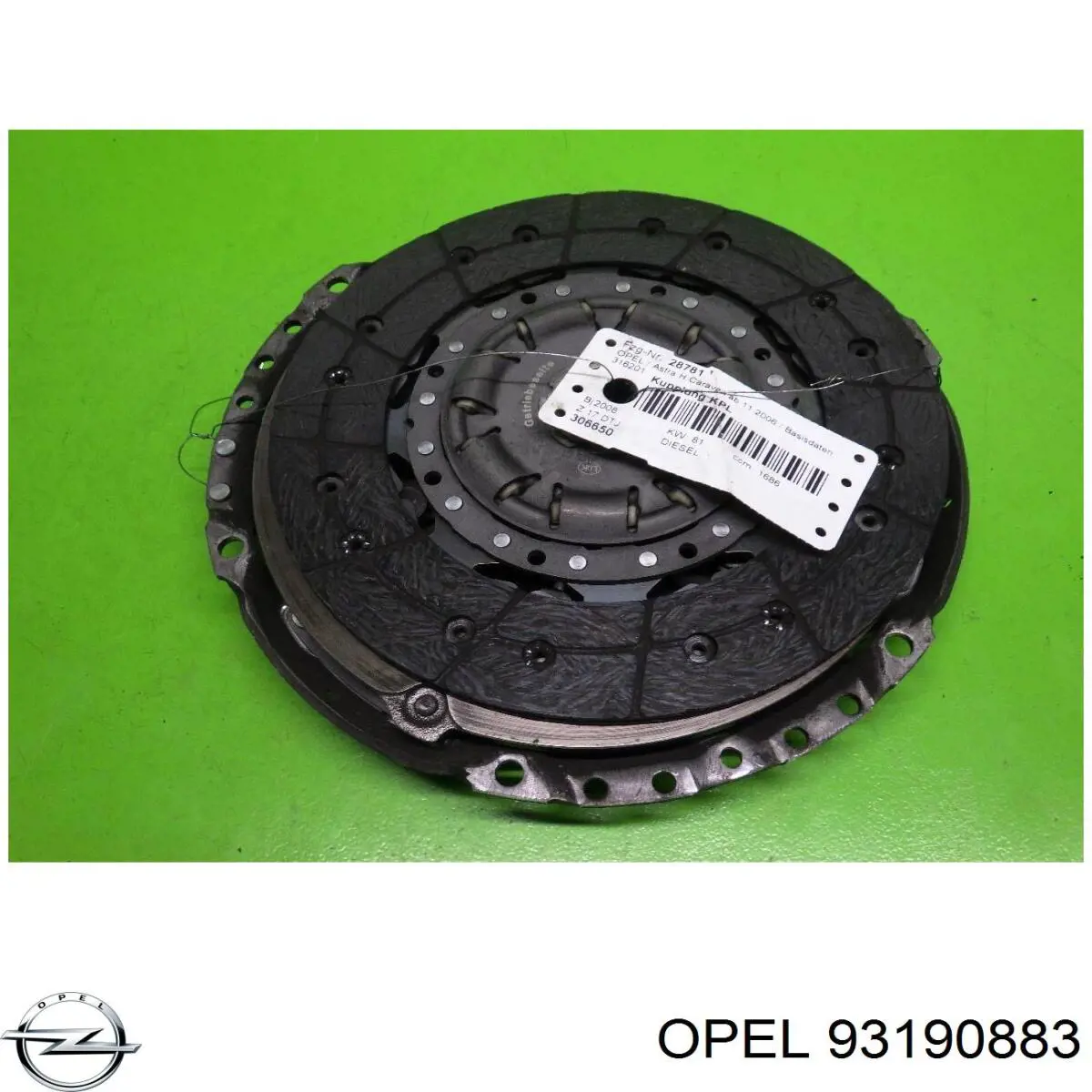 93190883 Opel kit de embrague (3 partes)