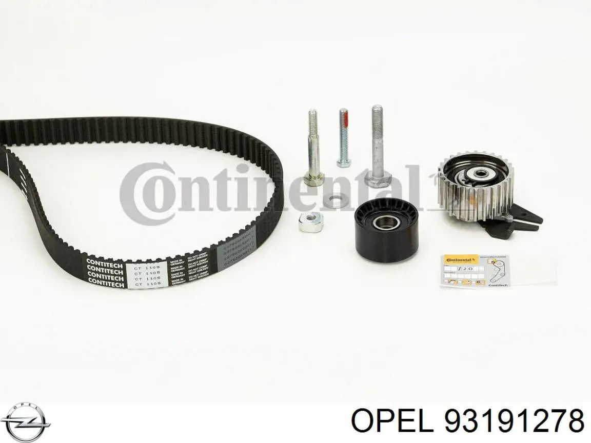 93191278 Opel kit correa de distribución