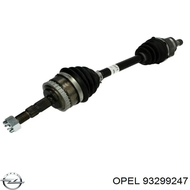 93299247 Opel árbol de transmisión delantero izquierdo