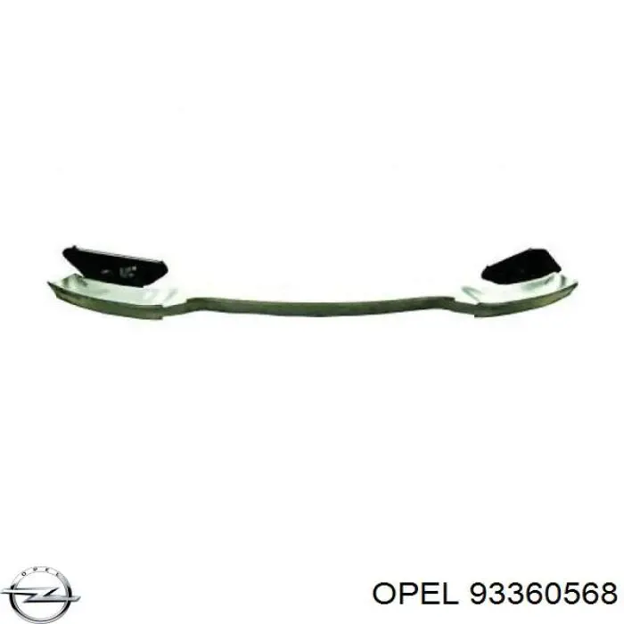 93360568 Opel refuerzo paragolpes trasero