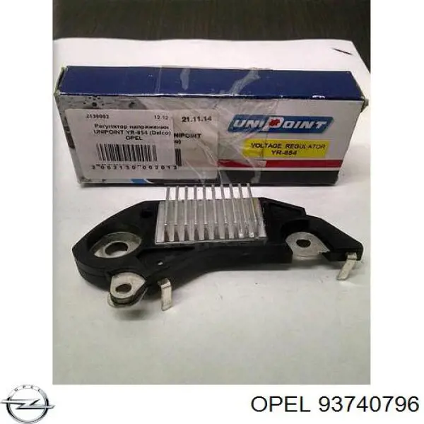 93740796 Opel regulador de rele del generador (rele de carga)