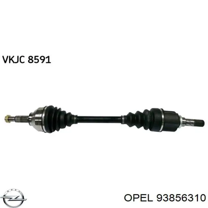 93856310 Opel árbol de transmisión delantero izquierdo