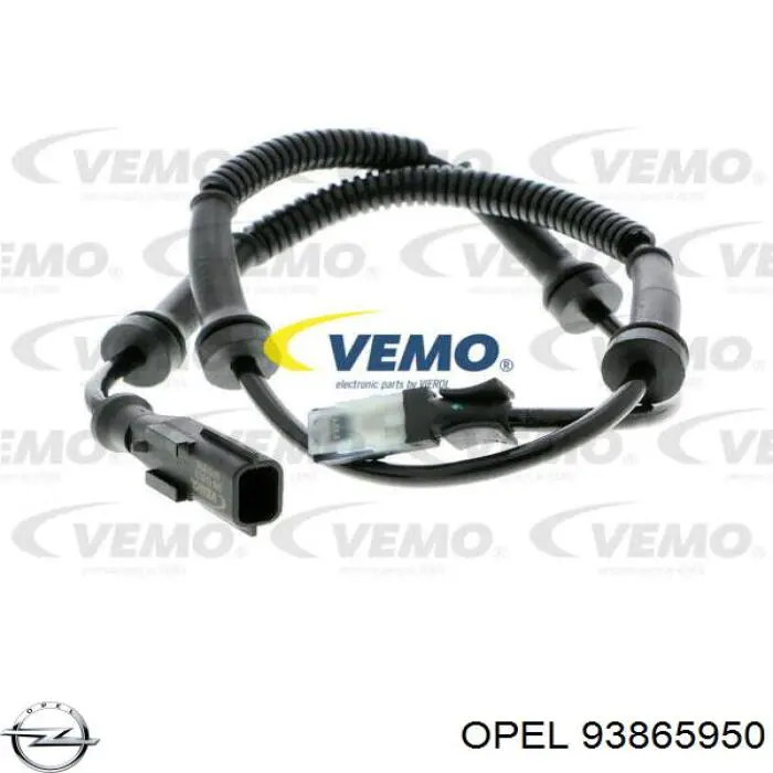 93865950 Opel sensor abs delantero