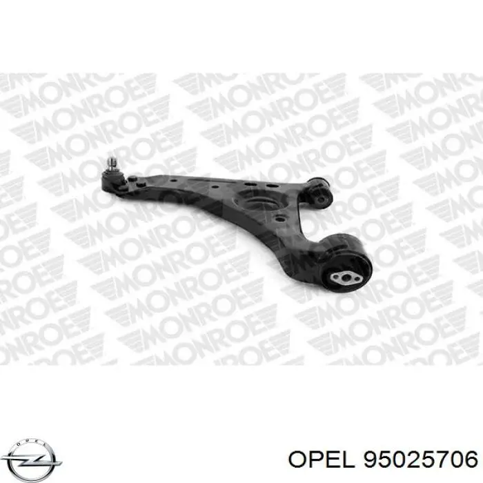 95025706 Opel barra oscilante, suspensión de ruedas delantera, inferior izquierda