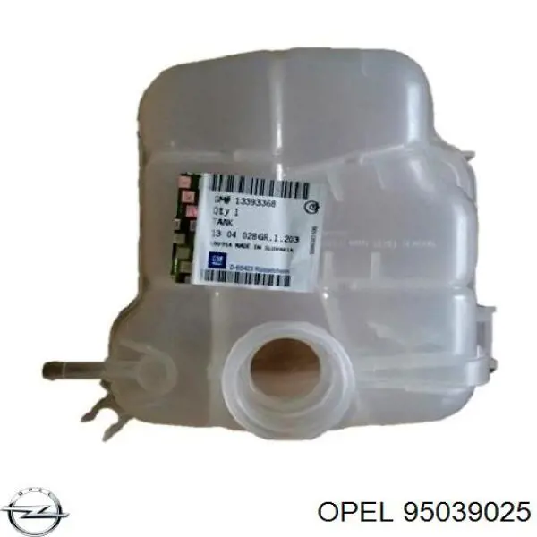 95039025 Opel tubería de radiador, retorno