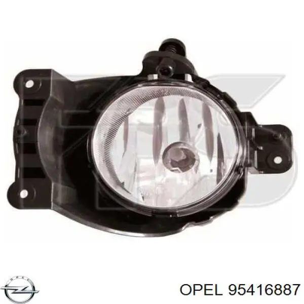 95416887 Opel faro antiniebla izquierdo