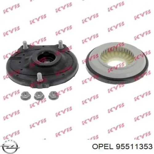 95511353 Opel soporte amortiguador delantero izquierdo