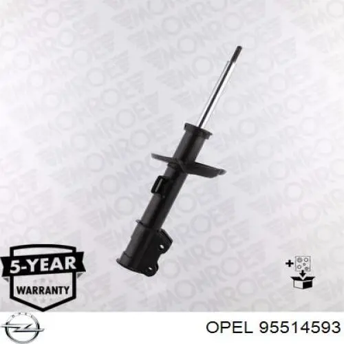 95514593 Opel amortiguador delantero derecho