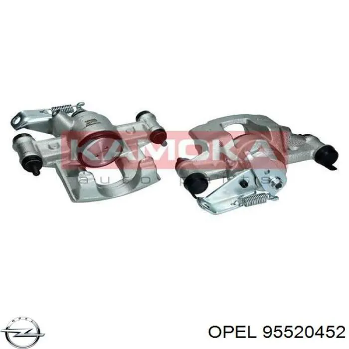 95520452 Opel pinza de freno trasero derecho