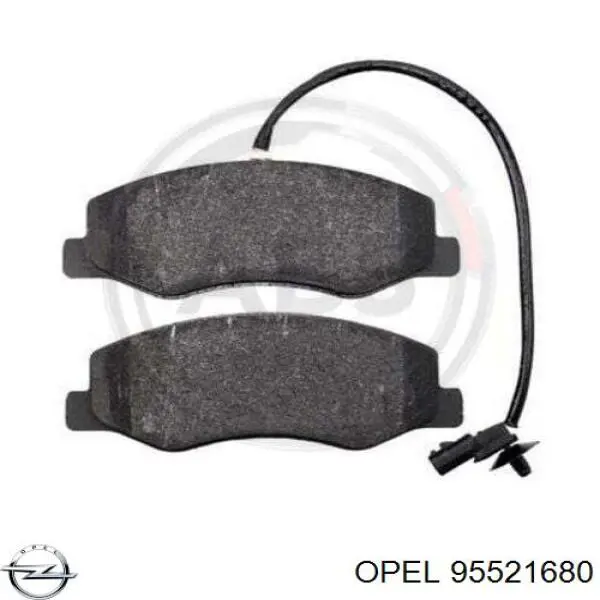 95521680 Opel pastillas de freno traseras