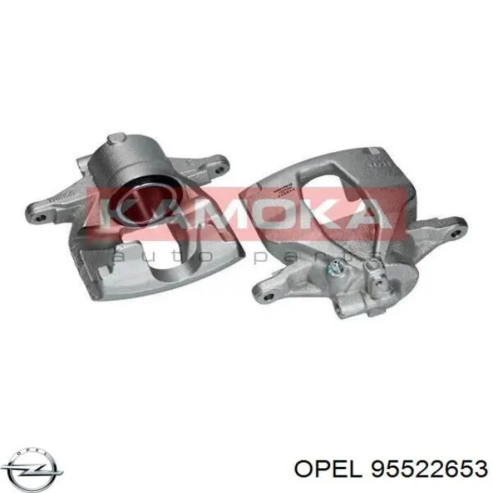 95522653 Opel pinza de freno delantera izquierda