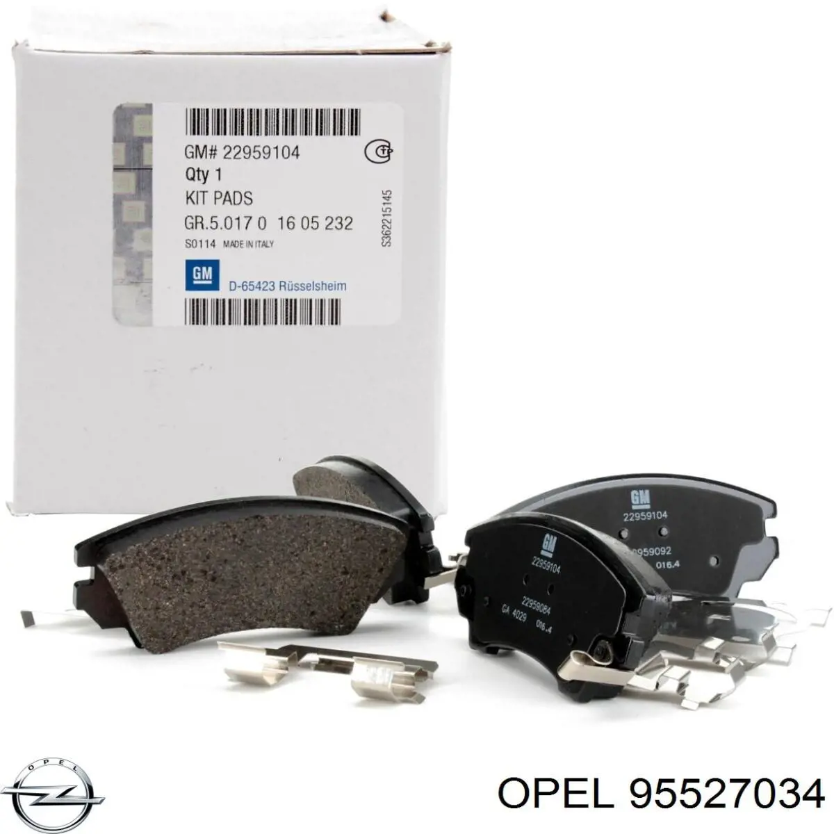 95527034 Opel freno de disco delantero