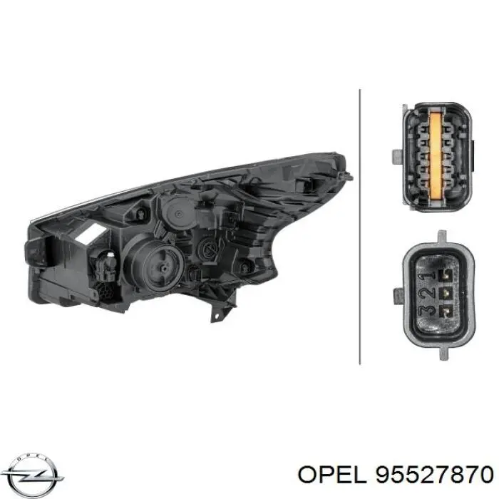 95527870 Opel faro derecho