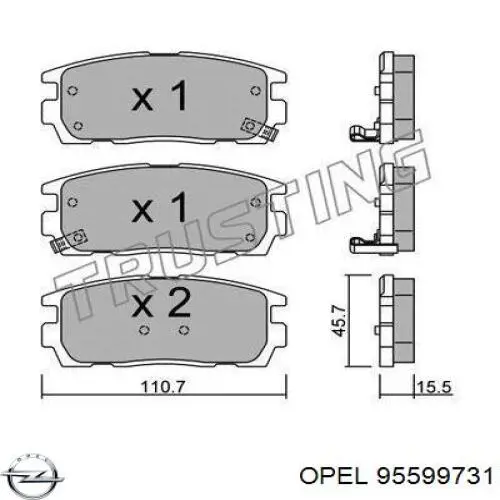 95599731 Opel 