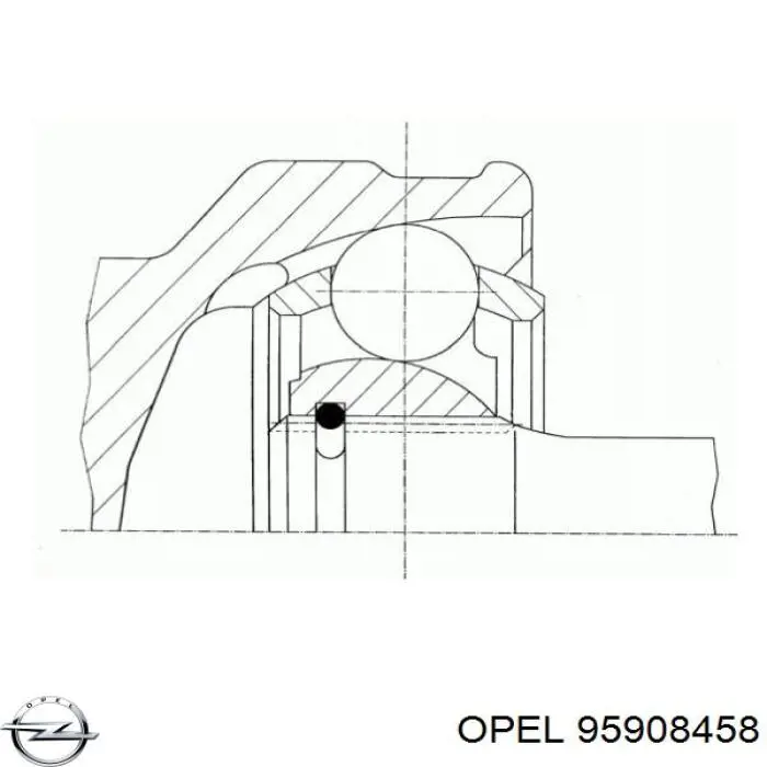 95908458 Opel junta homocinética exterior delantera