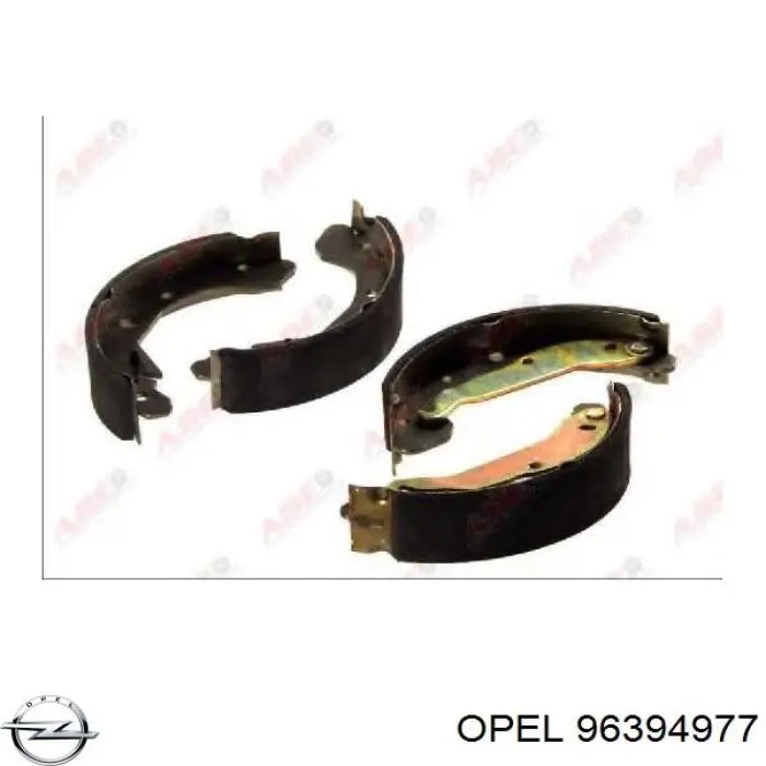 96394977 Opel zapatas de frenos de tambor traseras