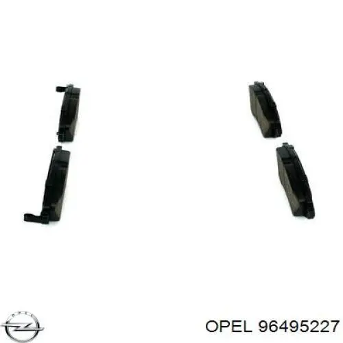 96495227 Opel pastillas de freno delanteras