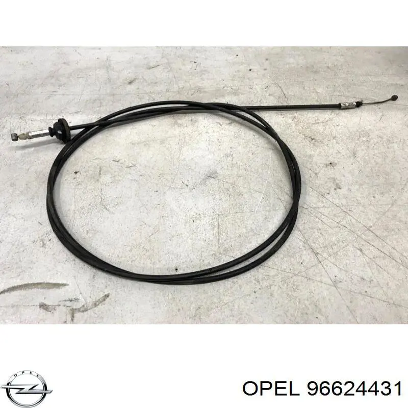 96624431 Opel cable de apertura de capó del motor