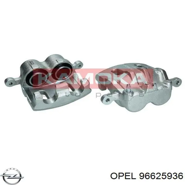 96625936 Opel pinza de freno delantera izquierda