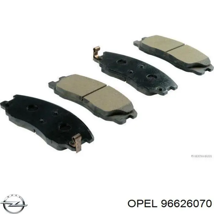 96626070 Opel pastillas de freno delanteras