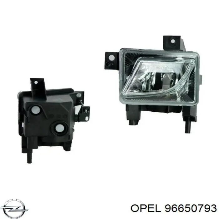 96650793 Opel faro antiniebla derecho