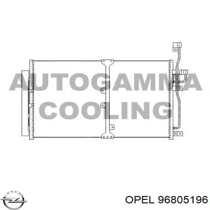 96805196 Opel condensador aire acondicionado