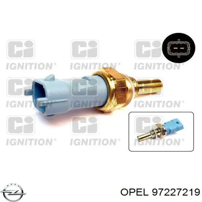 97227219 Opel sensor de temperatura del refrigerante