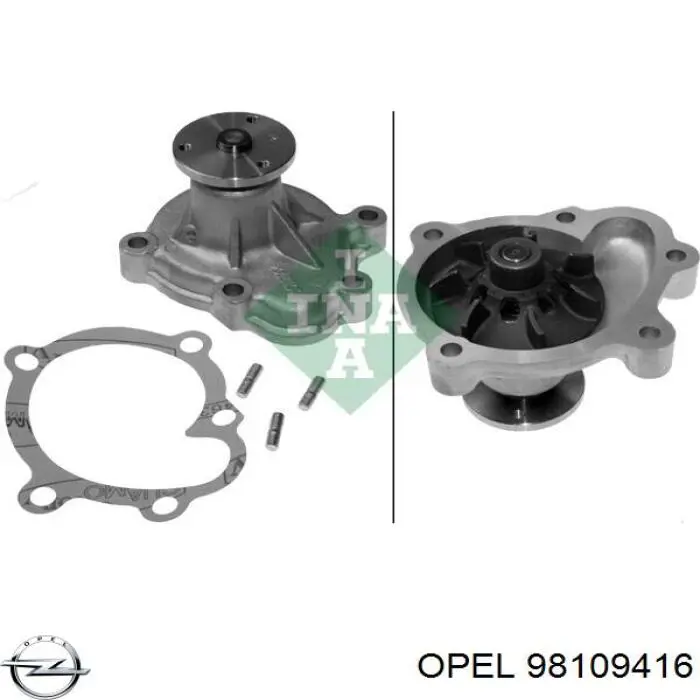 98109416 Opel bomba de agua