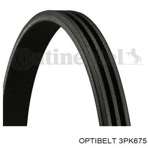 3PK675 Optibelt correa trapezoidal