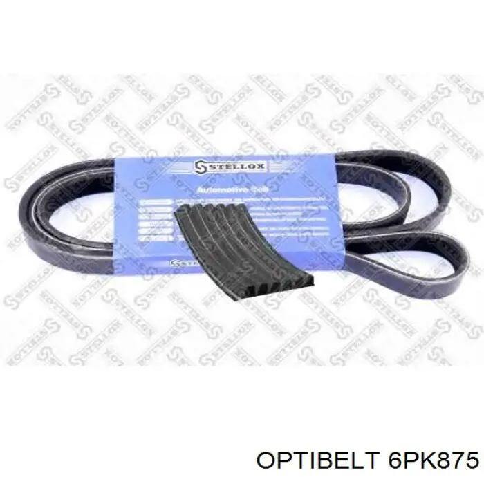 6PK875 Optibelt correa trapezoidal