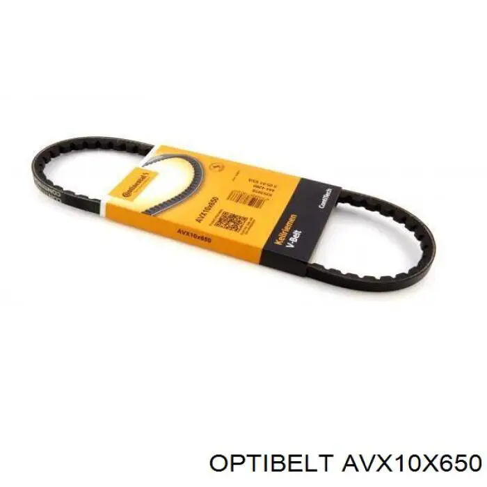 AVX10X650 Optibelt correa trapezoidal